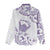 Aloha Hawaii Shaka Women Casual Shirt Hang Loose Purple Version - Polynesian Pride