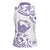 Aloha Hawaii Shaka Women Sleeveless Polo Shirt Hang Loose Purple Version - Polynesian Pride
