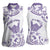 Aloha Hawaii Shaka Women Sleeveless Polo Shirt Hang Loose Purple Version - Polynesian Pride