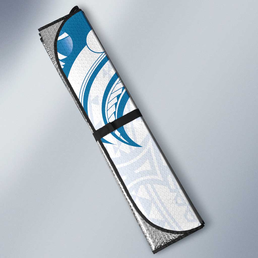Aloha Hawaii Shaka Auto Sun Shade Hang Loose Blue Version - Polynesian Pride