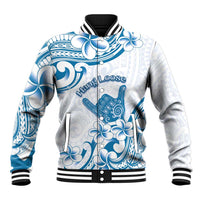 Aloha Hawaii Shaka Baseball Jacket Hang Loose Blue Version - Polynesian Pride