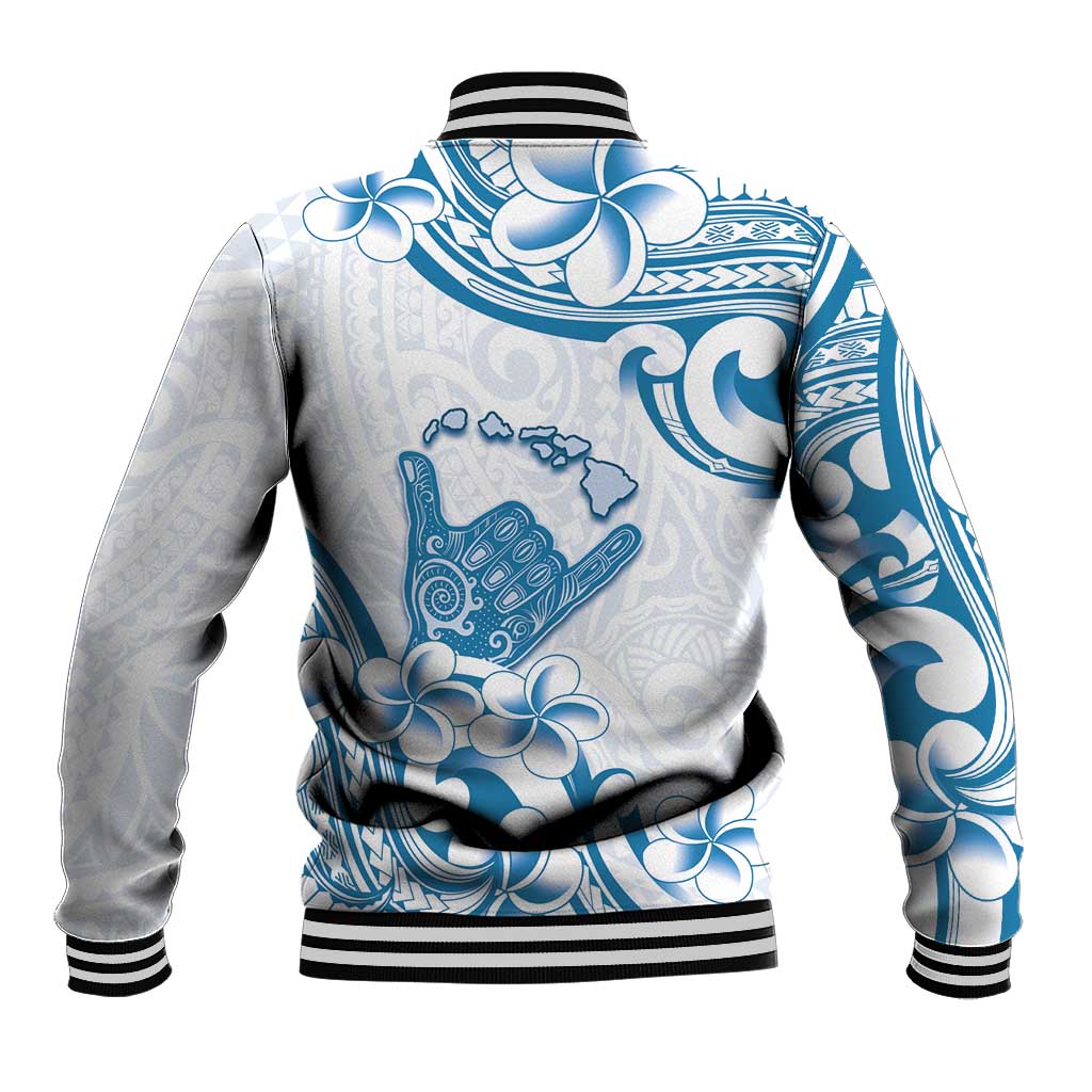 Aloha Hawaii Shaka Baseball Jacket Hang Loose Blue Version - Polynesian Pride