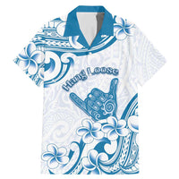 Aloha Hawaii Shaka Family Matching Mermaid Dress and Hawaiian Shirt Hang Loose Blue Version - Polynesian Pride