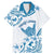Aloha Hawaii Shaka Family Matching Mermaid Dress and Hawaiian Shirt Hang Loose Blue Version - Polynesian Pride