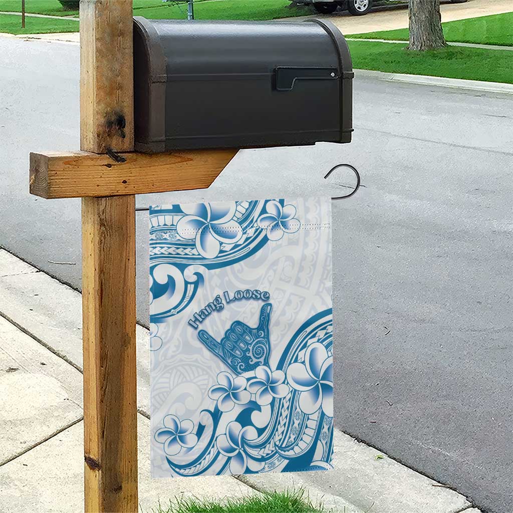 Aloha Hawaii Shaka Garden Flag Hang Loose Blue Version - Polynesian Pride