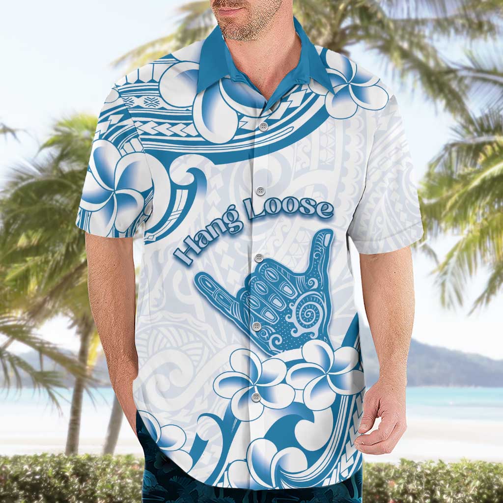 Aloha Hawaii Shaka Hawaiian Shirt Hang Loose Blue Version - Polynesian Pride