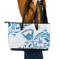 Aloha Hawaii Shaka Leather Tote Bag Hang Loose Blue Version DT05 - Polynesian Pride