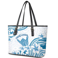 Aloha Hawaii Shaka Leather Tote Bag Hang Loose Blue Version DT05 - Polynesian Pride