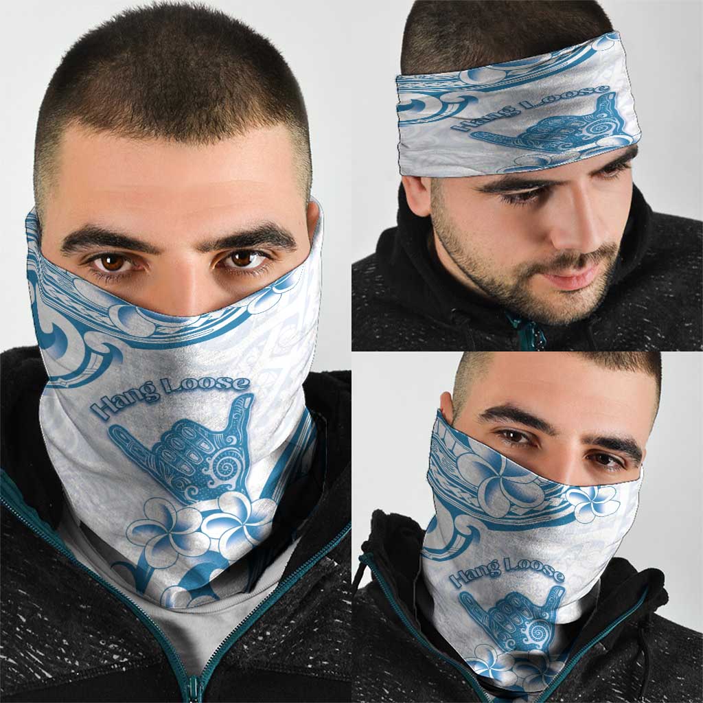 Aloha Hawaii Shaka Neck Gaiter Hang Loose Blue Version - Polynesian Pride