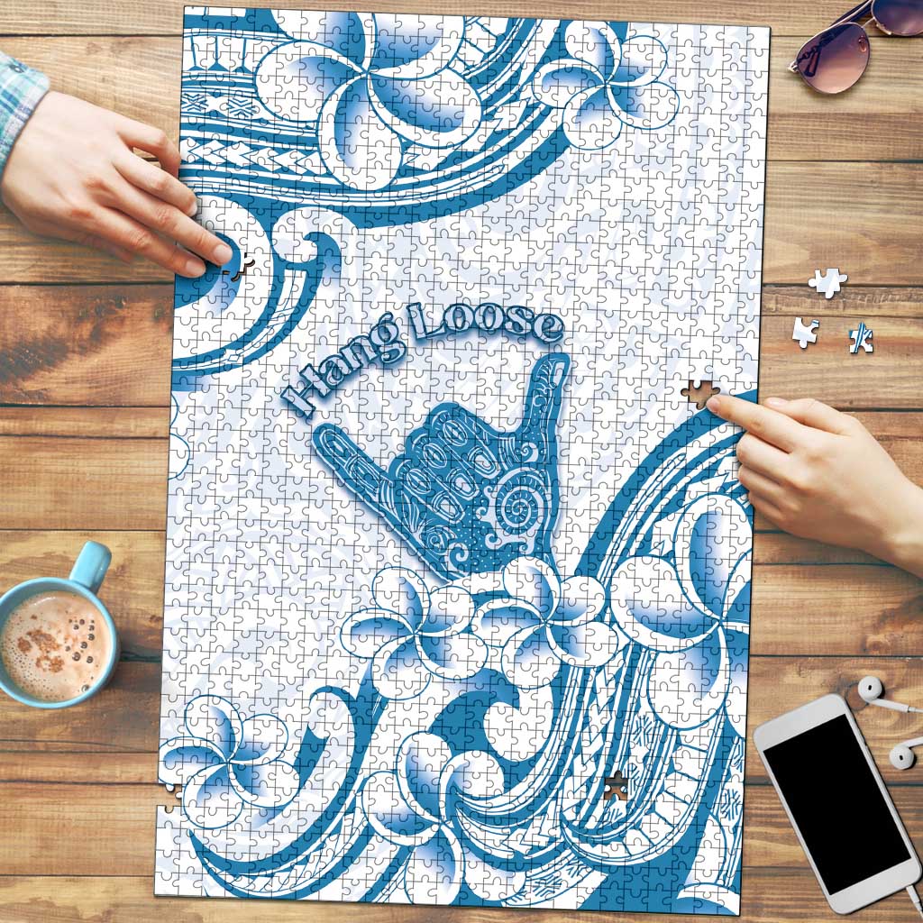 Aloha Hawaii Shaka Puzzle Hang Loose Blue Version - Polynesian Pride