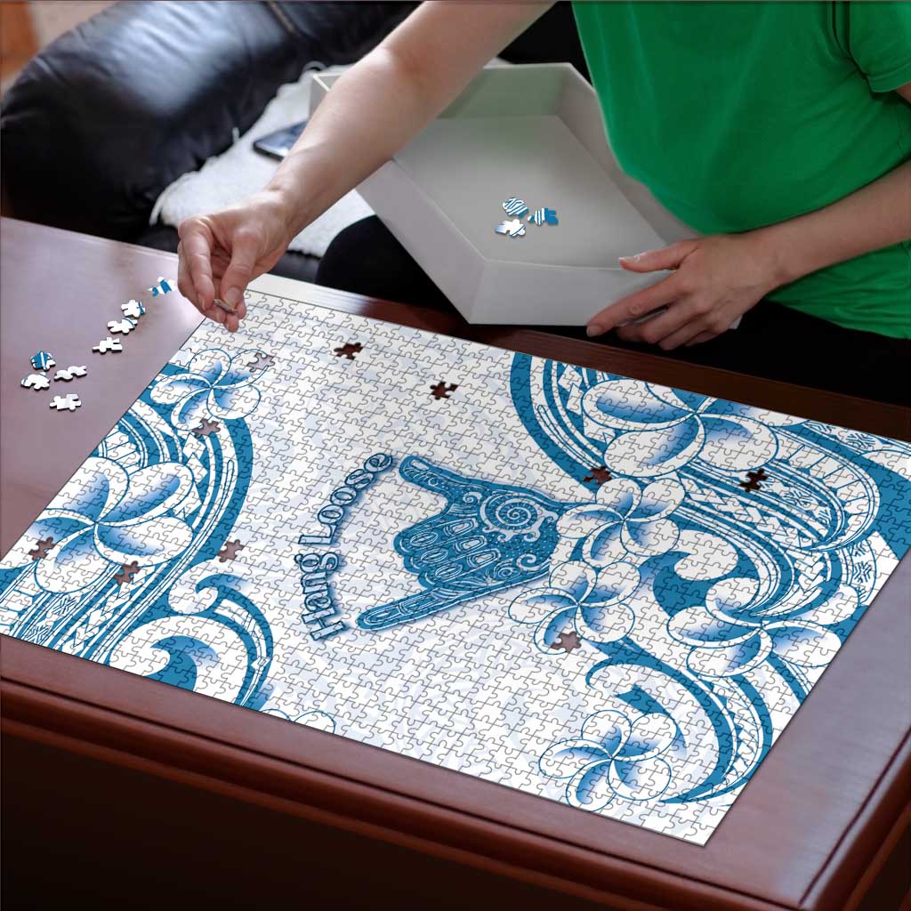 Aloha Hawaii Shaka Puzzle Hang Loose Blue Version - Polynesian Pride