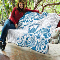 Aloha Hawaii Shaka Quilt Hang Loose Blue Version - Polynesian Pride