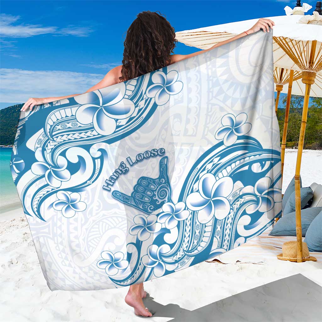 Aloha Hawaii Shaka Sarong Hang Loose Blue Version - Polynesian Pride