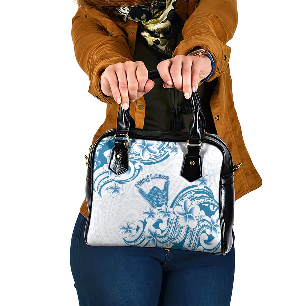 Aloha Hawaii Shaka Shoulder Handbag Hang Loose Blue Version DT05 One Size Blue - Polynesian Pride