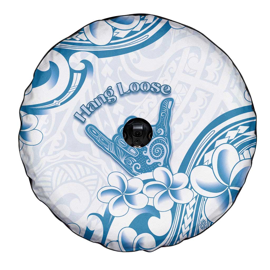 Aloha Hawaii Shaka Spare Tire Cover Hang Loose Blue Version - Polynesian Pride