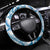 Aloha Hawaii Shaka Steering Wheel Cover Hang Loose Blue Version - Polynesian Pride