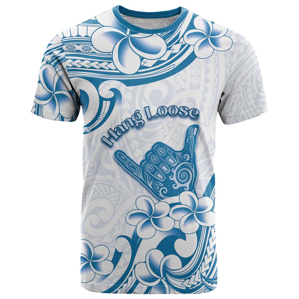 Aloha Hawaii Shaka T Shirt Hang Loose Blue Version - Polynesian Pride