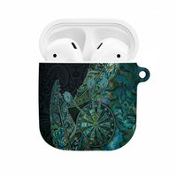 New Zealand Dart AirPods Case Maori Fern With Paua Shell - Polynesian Pride
