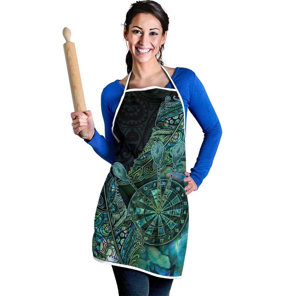 New Zealand Dart Apron Maori Fern With Paua Shell - Polynesian Pride