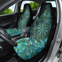 New Zealand Dart Car Seat Cover Maori Fern With Paua Shell - Polynesian Pride