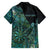 Personalised New Zealand Dart Family Matching Long Sleeve Bodycon Dress and Hawaiian Shirt Maori Fern With Paua Shell - Polynesian Pride