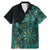 Personalised New Zealand Dart Family Matching Mermaid Dress and Hawaiian Shirt Maori Fern With Paua Shell - Polynesian Pride