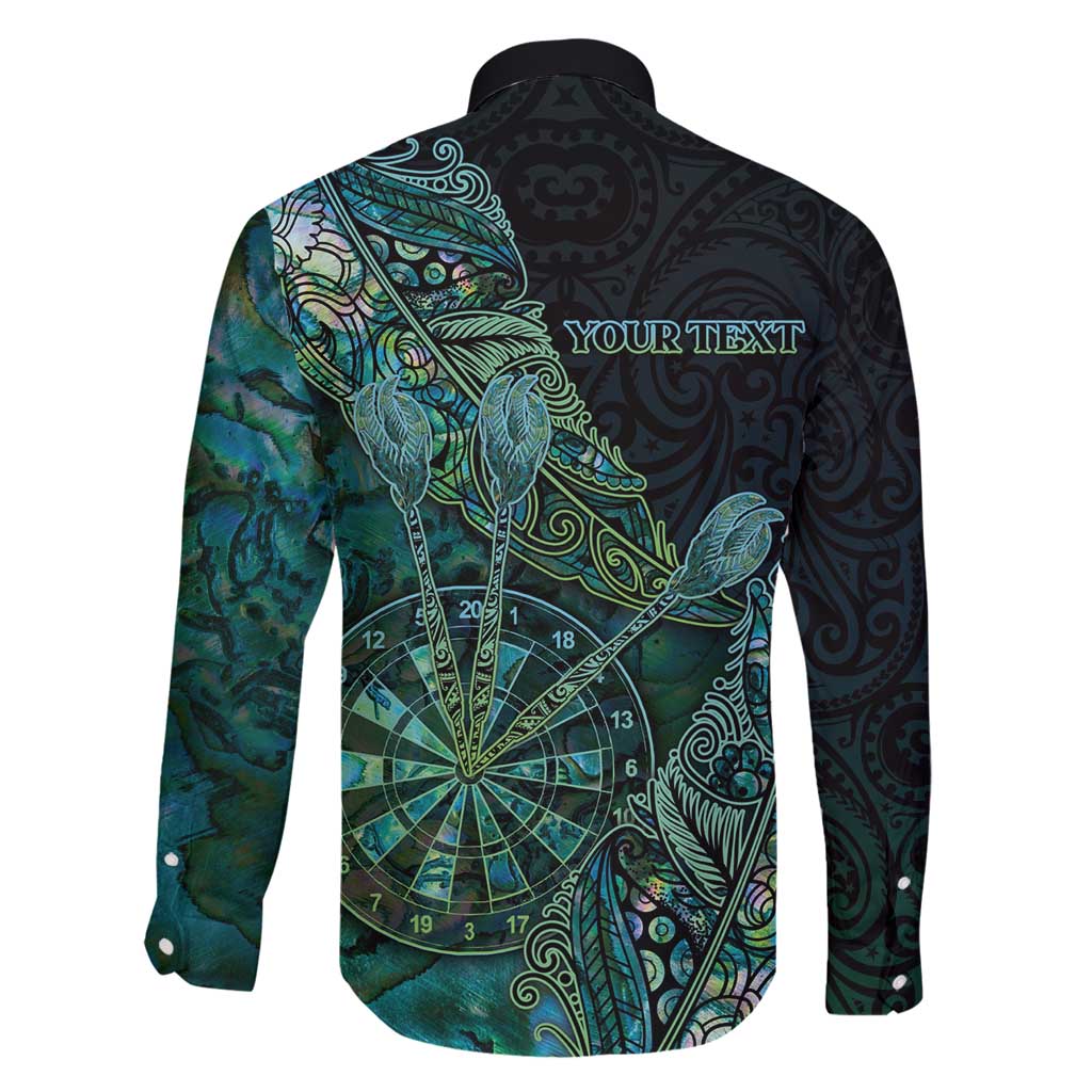 Personalised New Zealand Dart Family Matching Mermaid Dress and Hawaiian Shirt Maori Fern With Paua Shell - Polynesian Pride