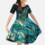 Personalised New Zealand Dart Family Matching Summer Maxi Dress and Hawaiian Shirt Maori Fern With Paua Shell - Polynesian Pride