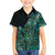 Personalised New Zealand Dart Family Matching Summer Maxi Dress and Hawaiian Shirt Maori Fern With Paua Shell - Polynesian Pride
