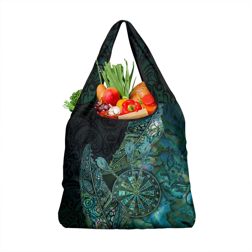 New Zealand Dart Grocery Bag Maori Fern With Paua Shell - Polynesian Pride