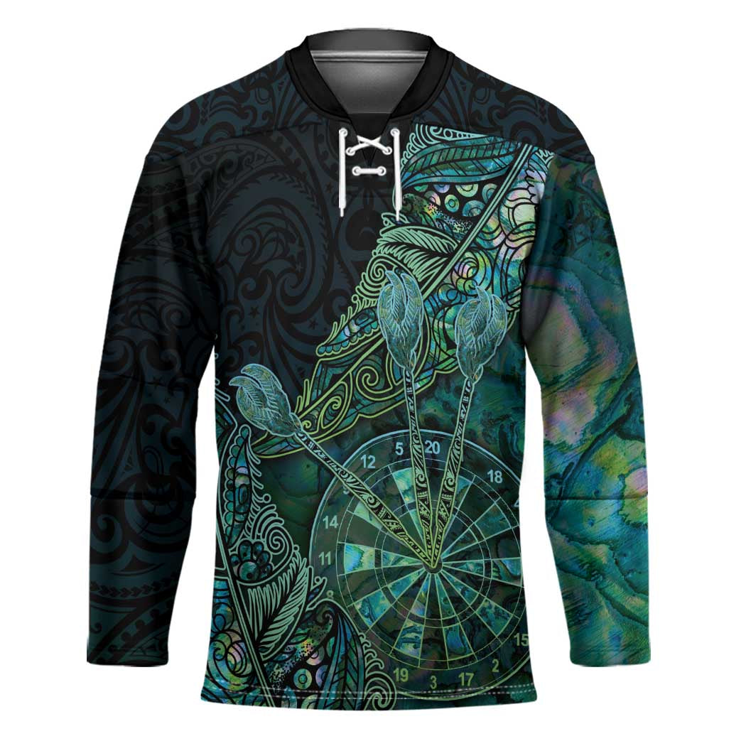 Personalised New Zealand Dart Hockey Jersey Maori Fern With Paua Shell - Polynesian Pride