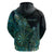 Personalised New Zealand Dart Hoodie Maori Fern With Paua Shell - Polynesian Pride