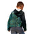 Personalised New Zealand Dart Kid Hoodie Maori Fern With Paua Shell - Polynesian Pride