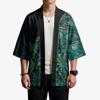 Personalised New Zealand Dart Kimono Maori Fern With Paua Shell - Polynesian Pride