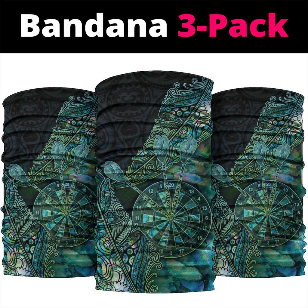 New Zealand Dart Neck Gaiter Maori Fern With Paua Shell - Polynesian Pride