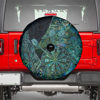New Zealand Dart Spare Tire Cover Maori Fern With Paua Shell DT05 - Polynesian Pride