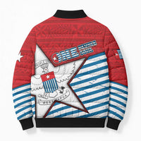 West Papua Morning Star Bomber Puffer Jacket One People One Soul - Polynesian Pride