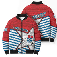 West Papua Morning Star Bomber Puffer Jacket One People One Soul - Polynesian Pride