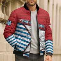 West Papua Morning Star Bomber Puffer Jacket One People One Soul - Polynesian Pride