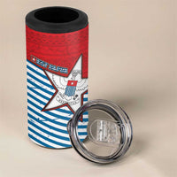 West Papua Morning Star 4 in 1 Can Cooler Tumbler One People One Soul - Polynesian Pride