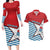 West Papua Morning Star Couples Matching Long Sleeve Bodycon Dress and Hawaiian Shirt One People One Soul - Polynesian Pride