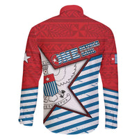 West Papua Morning Star Family Matching Long Sleeve Bodycon Dress and Hawaiian Shirt One People One Soul - Polynesian Pride