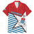 West Papua Morning Star Family Matching Off The Shoulder Long Sleeve Dress and Hawaiian Shirt One People One Soul - Polynesian Pride