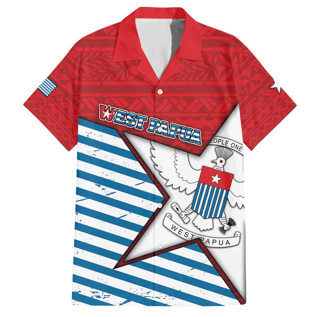 West Papua Morning Star Family Matching Off Shoulder Maxi Dress and Hawaiian Shirt One People One Soul - Polynesian Pride