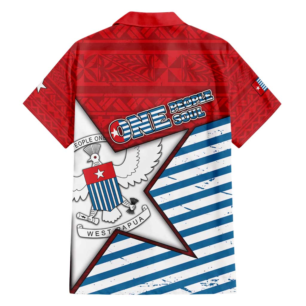 West Papua Morning Star Family Matching Short Sleeve Bodycon Dress and Hawaiian Shirt One People One Soul - Polynesian Pride