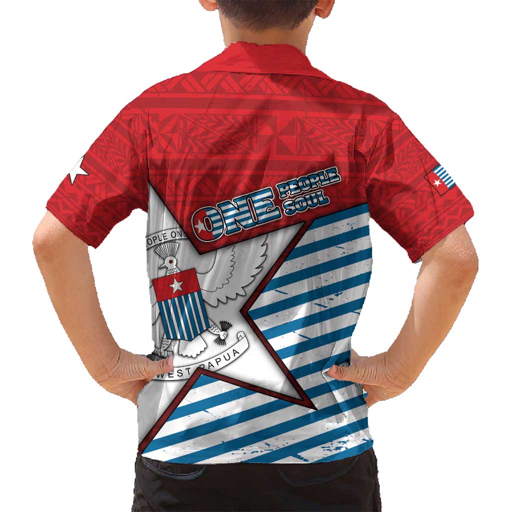 West Papua Morning Star Family Matching Summer Maxi Dress and Hawaiian Shirt One People One Soul DT05 - Polynesian Pride