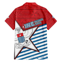West Papua Morning Star Family Matching Summer Maxi Dress and Hawaiian Shirt One People One Soul DT05 - Polynesian Pride