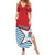 West Papua Morning Star Family Matching Summer Maxi Dress and Hawaiian Shirt One People One Soul - Polynesian Pride