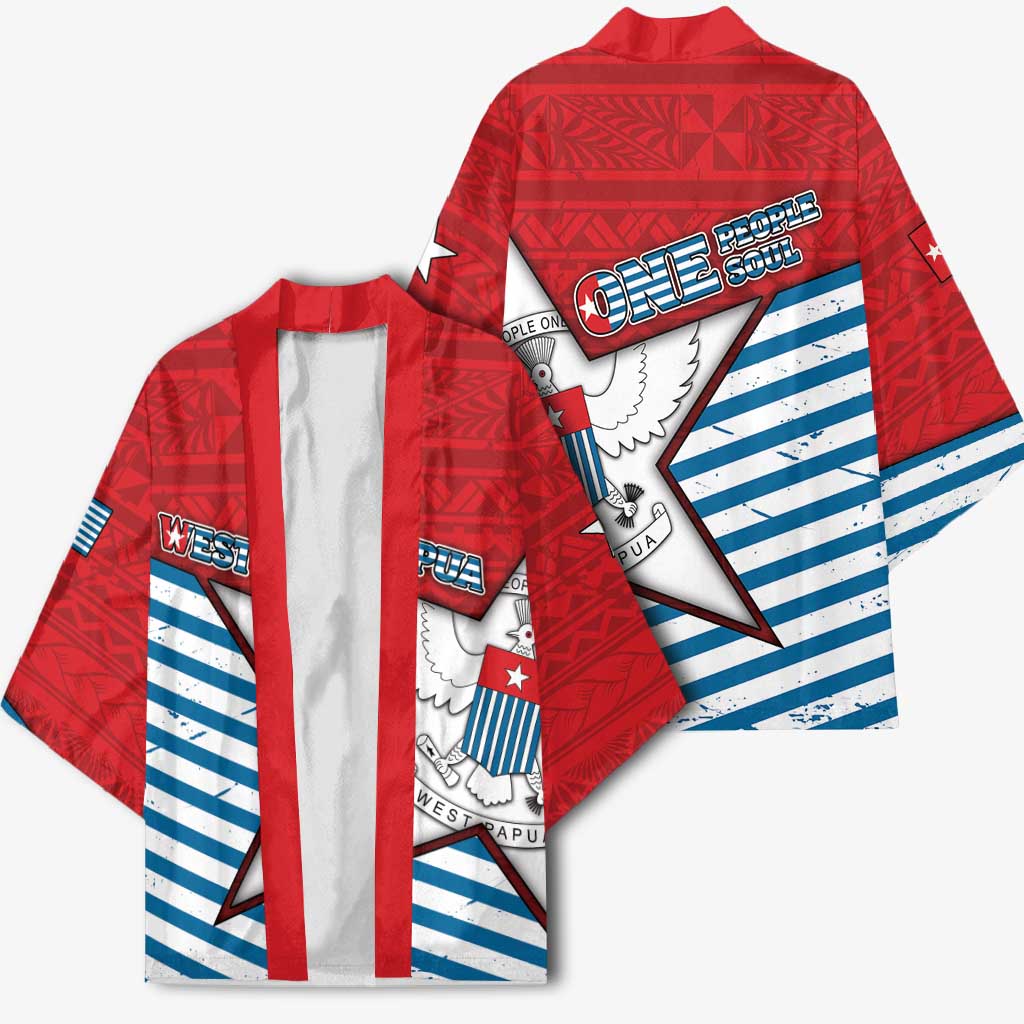 West Papua Morning Star Kimono One People One Soul DT05 - Polynesian Pride
