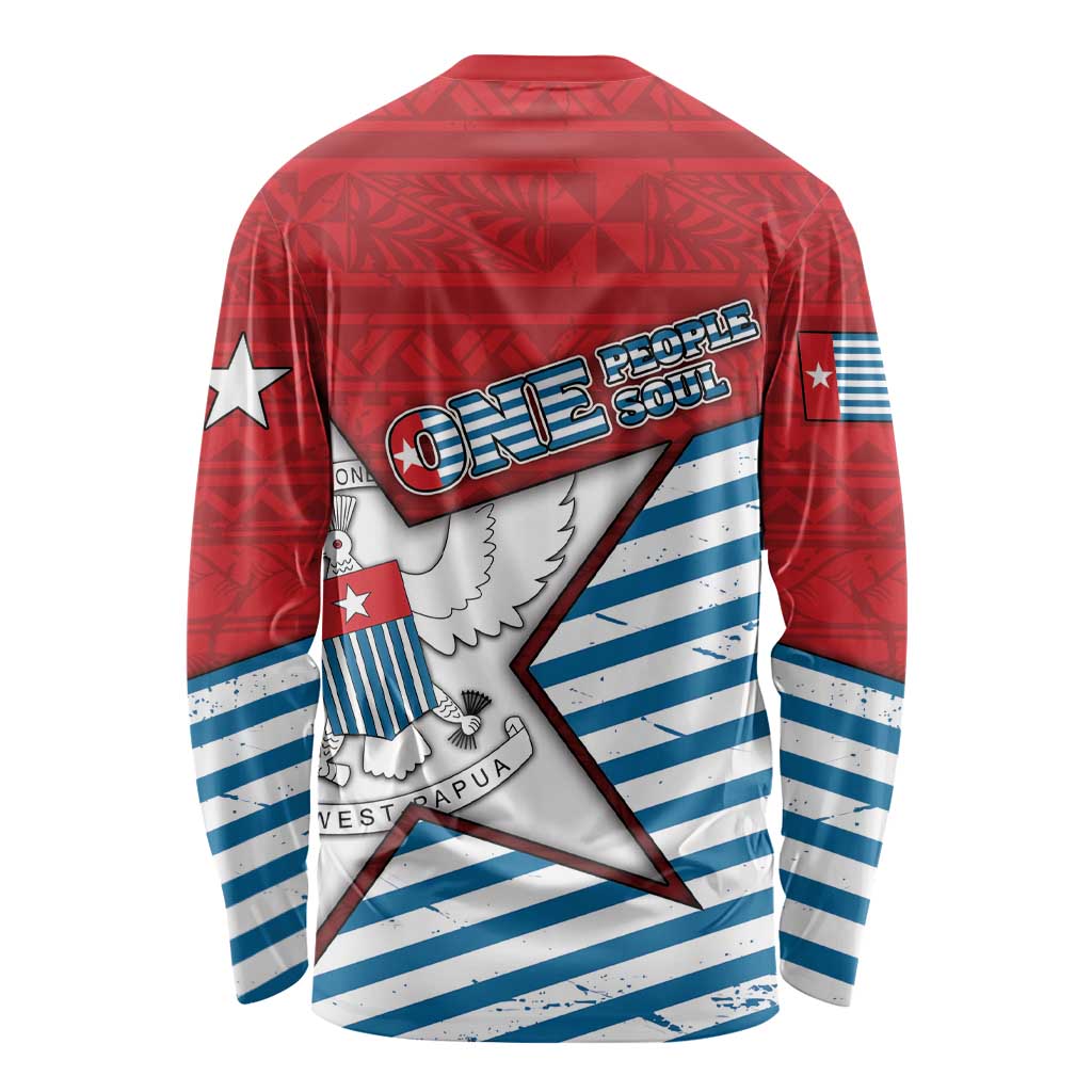 West Papua Morning Star Long Sleeve Shirt One People One Soul DT05 - Polynesian Pride